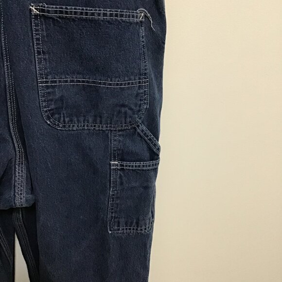 Vintage Men's Carhartt Medium Wash Overalls with Brass Hardware Size 36 x 30 - Picture 9 of 12